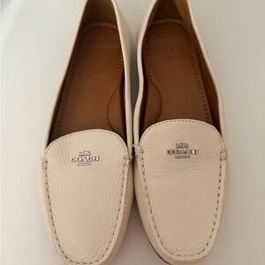 Coach Women's Off-White Leather Loafers